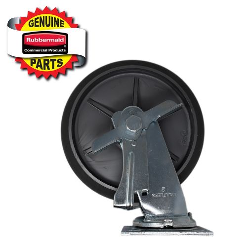 Rubbermaid 8 Inch Housekeeping Cart Swivel Caster with Brake